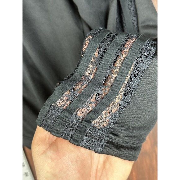 Adidas Originals OG Lace Track Jacket 3‎ Stripes Triple Black FM1734 Womens XS - Picture 6 of 9